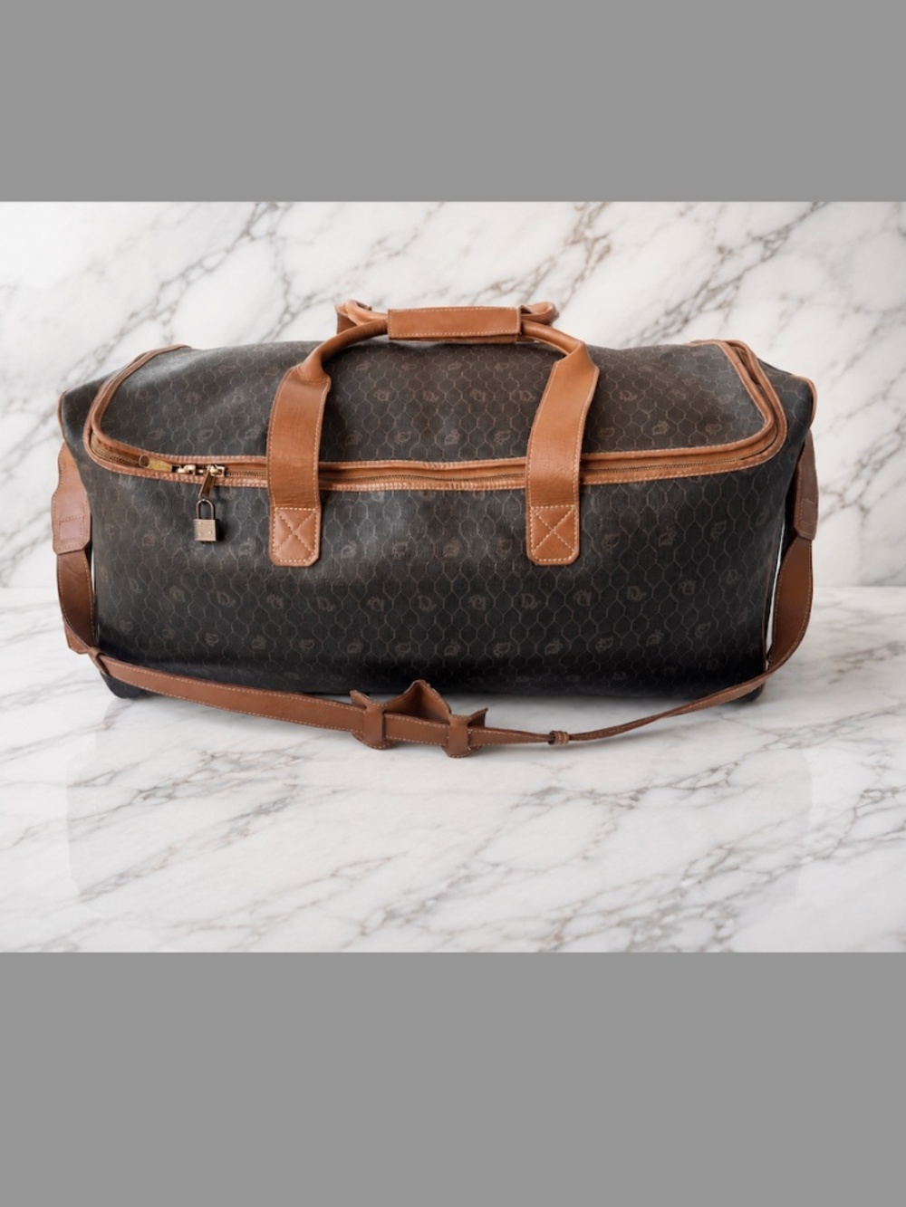 Vintage Christian Dior Trotter Duffle Bag